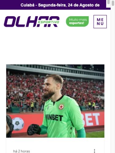 Página inicial do Olhar Esportivo com notícias e conteúdos esportivos